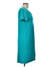 Cupio Solid Teal Casual Dress Size L - photo 4