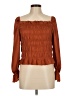 A New Day Brown Long Sleeve Blouse Size M - photo 1