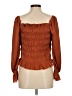 A New Day Brown Long Sleeve Blouse Size M - photo 2