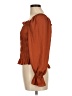 A New Day Brown Long Sleeve Blouse Size M - photo 5