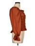 A New Day Brown Long Sleeve Blouse Size M - photo 4