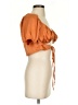 pretty garbage Orange Short Sleeve Blouse Size S - photo 4
