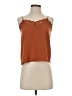 Pink Rose 100% Polyester Orange Sleeveless Top Size S - photo 1