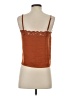 Pink Rose 100% Polyester Orange Sleeveless Top Size S - photo 2