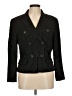 Emanuel Emanuel Ungaro Chevron-herringbone Black Wool Blazer Size 8 - photo 1