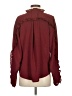Express Burgundy Long Sleeve Blouse Size S - photo 2