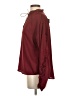 Express Burgundy Long Sleeve Blouse Size S - photo 5