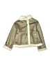 Zara 100% Polyester Solid Tan Coat Size 9 - 10 - photo 1