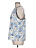 Cooper & Ella 100% Polyester Blue Sleeveless Blouse Size L - photo 5