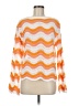 Shein 100% Polyester Chevron-herringbone Orange Pullover Sweater Size 6 - photo 1
