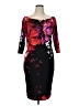 Venus Print Black Cocktail Dress Size XL - photo 1