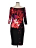 Venus Print Black Cocktail Dress Size XL - photo 2