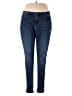 Ashley Stewart Solid Blue Jeans Size 18 - photo 1