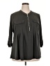 Dex Gray 3/4 Sleeve Blouse Size 2X - photo 1