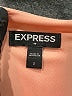 Express Outlet 100% Polyester Solid Orange Casual Dress Size 2 - photo 7