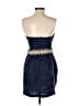 Mind Code 100% Linen Blue Cocktail Dress Size S - photo 2