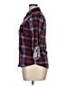 Passport 100% Polyester Plaid Burgundy Long Sleeve Blouse Size 14 - photo 5