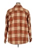 Gilli 100% Polyester Plaid Brown Long Sleeve Blouse Size 2X - photo 2