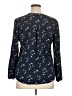 Gap Outlet Blue Long Sleeve Blouse Size XL - photo 2