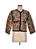 Cara Cara 100% Cotton Floral Green Blue Jacket Size M - photo 1