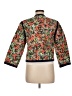 Cara Cara 100% Cotton Floral Green Blue Jacket Size M - photo 2