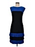 Frank Lyman Design Color Block Blue Cocktail Dress Size 6 - photo 1