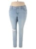 Ava & Viv Hearts Blue Jeans Size 18 - photo 1