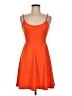 Shein Solid Orange Cocktail Dress Size 6 - photo 1