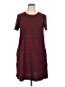 Apt. 9 Chevron-herringbone Burgundy Casual Dress Size XL - photo 1