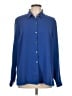 J.Jill Blue Long Sleeve Blouse Size L - photo 1