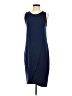 LA Made Solid Blue Casual Dress Size S - photo 1