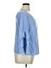 Unbranded 100% Rayon Blue 3/4 Sleeve Blouse Size XL (estimated) - photo 4