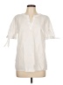 Talbots Ivory Short Sleeve Blouse Size L - photo 1