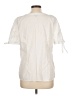 Talbots Ivory Short Sleeve Blouse Size L - photo 2
