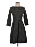 Merona Stripes Gray Black Casual Dress Size S - photo 1