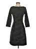 Merona Stripes Gray Black Casual Dress Size S - photo 2