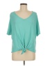 Brenda's Teal Short Sleeve Top Size M - photo 1