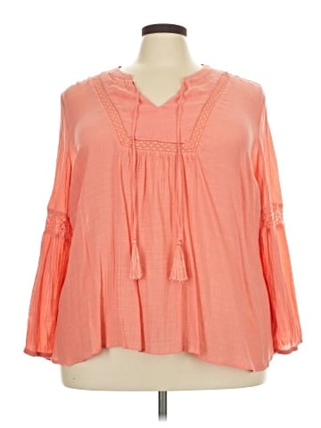 Como Blu 3/4 Sleeve Blouse (view 1)