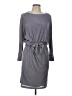Cachet Solid Gray Casual Dress Size 10 - photo 1
