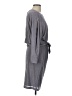 Cachet Solid Gray Casual Dress Size 10 - photo 4