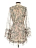 Saints + Secrets 100% Polyester Paisley Tan Cocktail Dress Size S - photo 2