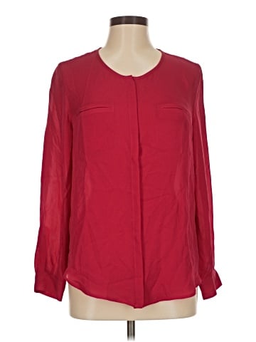 Joie Long Sleeve Silk Top (view 1)