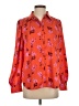 Ann Taylor 100% Polyester Print Red Long Sleeve Blouse Size S - photo 1