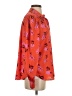 Ann Taylor 100% Polyester Print Red Long Sleeve Blouse Size S - photo 4