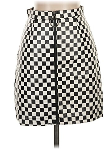 Daisy Street Faux Leather Skirt (view 1)