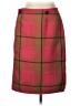 Evan Picone Plaid Burgundy Formal Skirt Size 8 - photo 1