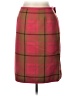Evan Picone Plaid Burgundy Formal Skirt Size 8 - photo 2