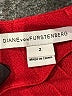 Diane von Furstenberg 100% Polyester Solid Red Jumpsuit Size 2 - photo 4