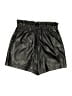 BCBGeneration 100% Polyurethane Metallic Black Shorts Size XS - photo 2