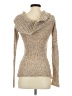 J.J. ALWAYS Tweed Tan Turtleneck Sweater Size S - photo 2